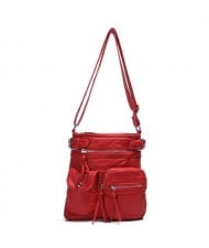 (13 Colors Available) High Fashion Women Top Belt Crossbody PU Tote Bag/ Shoulder Bag