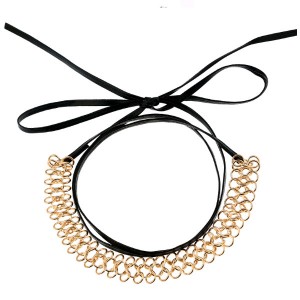 Weaving Style Alloy Wire PU High Fashion Necklet