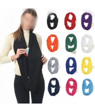 18 Colors Available High Fashion Solid Color Pocket Scarf