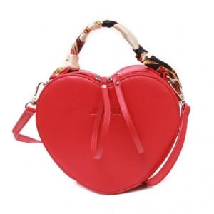 (2 Colors Available) Peach Heart Shape Design Women Handbag/ Shoulder Bag