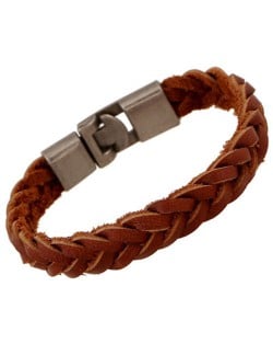 Handmade Weaving Style Vintage Leather Bracelet