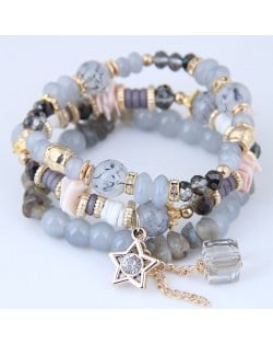Candy Color Triple Layers Women Costume Fashion Bracelet