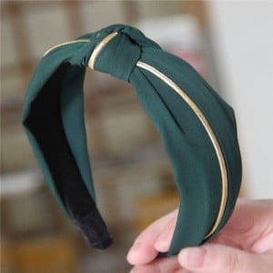 Graceful Cloth Bowknot Korean Fashion Women Hair Hoop - Green