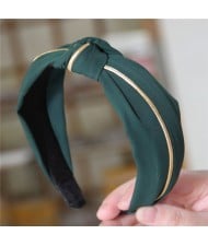 Graceful Cloth Bowknot Korean Fashion Women Hair Hoop - Green