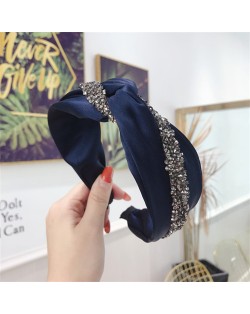 Shining Fashion Cloth Bowknot Style Korean Fashion Women Hair Hoop - White