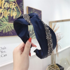 Shining Fashion Cloth Bowknot Style Korean Fashion Women Hair Hoop - White