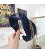 Shining Fashion Cloth Bowknot Style Korean Fashion Women Hair Hoop - White
