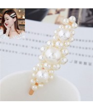 Korean Fashion Graceful Style Pearl Women Hair Clip - Golden