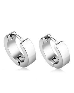 High Fashion Titanium Steel Cool Style Ear Clips - Silver