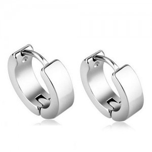 High Fashion Titanium Steel Cool Style Ear Clips - Silver