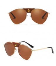 5 Colors Available Rivet Fashion Bold Frame Women Sunglasses