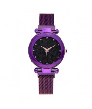 6 Colors Available Starry Night Index Delicate Fashion Women Wrist Watch