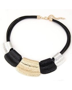 Tribal Coarse Texture Design Bold Fashion Women Necklace