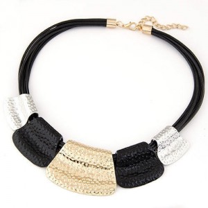 Tribal Coarse Texture Design Bold Fashion Women Necklace