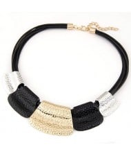 Tribal Coarse Texture Design Bold Fashion Women Necklace