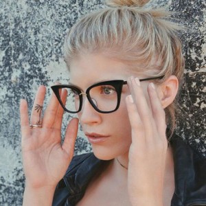 11 Colors Available Vintage Fashion Slim Frame Design Women Cat Eye Sunglasses
