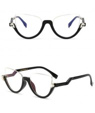 9 Colors Available Half Frame Vintage Design High Fashion Sunglasses