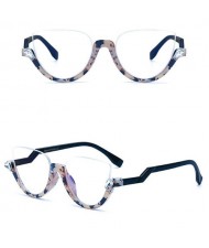9 Colors Available Half Frame Vintage Design High Fashion Sunglasses