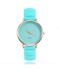 8 Colors Available Candy Color Concise Style Silicone Wrist Watch