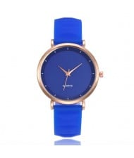 8 Colors Available Candy Color Concise Style Silicone Wrist Watch