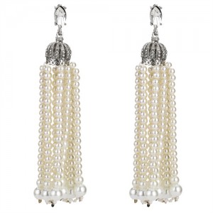 Pearl Tassel Hand-made Korean Fashion Earrings