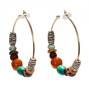 Assorted Beads Combo Design Bohemian Fashion Earrings