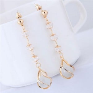 Beads Cluster Pendant Dangling Fashion Women Earrings