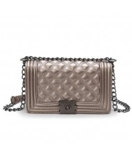 (4 Colors Available) Vintage Lattice Stitching Design Chain Fashion Women Handbag/ Shoulder Bag