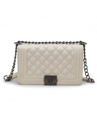 (4 Colors Available) Vintage Lattice Stitching Design Chain Fashion Women Handbag/ Shoulder Bag
