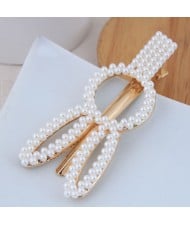 Artificial Pearl Fashion Women Hair Barrette - Rabbit