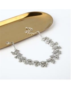 Square and Beads Tassel Design Women Fashion Anklet