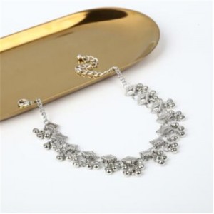 Square and Beads Tassel Design Women Fashion Anklet