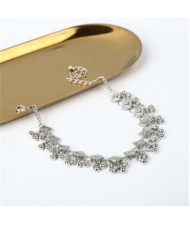 Square and Beads Tassel Design Women Fashion Anklet