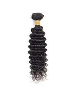 1 Bundle Deep Wave Virgin Human Hair Weft/ Extensions