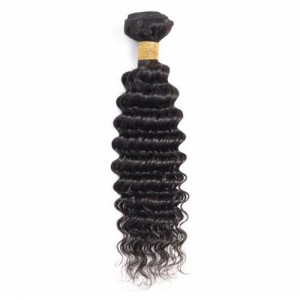 1 Bundle Deep Wave Virgin Human Hair Weft/ Extensions