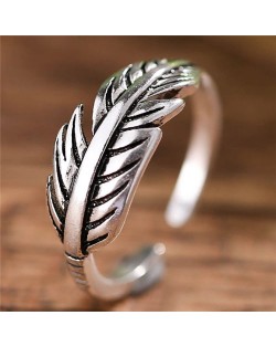 Vintage Leather Design Copper Fashion Ring