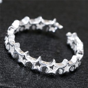 Stars High Fashion Open-end Design Copper Ring