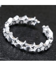 Stars High Fashion Open-end Design Copper Ring