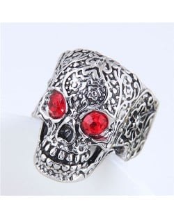 Red Eye Skull Punk Fashion Vintage Ring