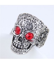 Red Eye Skull Punk Fashion Vintage Ring