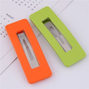 Candy Color High Fashion Bar Shape Women Hair Pins Combo - Orange and Green
