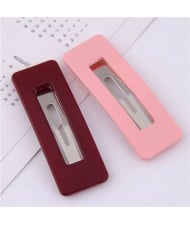 Candy Color High Fashion Bar Shape Women Hair Pins Combo - Red and Pink
