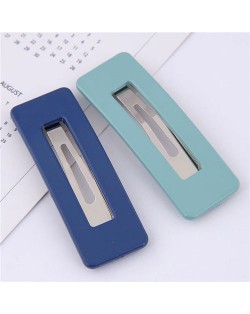 Candy Color High Fashion Bar Shape Women Hair Pins Combo - Blue