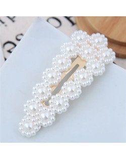 Acrylic Pearl Fashion Shining Women Hair Barrette