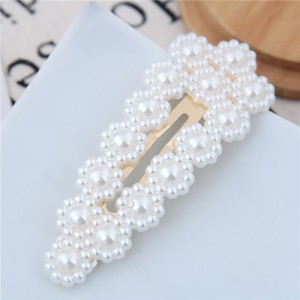 Acrylic Pearl Fashion Shining Women Hair Barrette