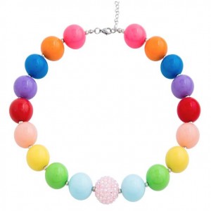Multicolor Candy Fashion Beads Baby Necklace