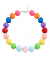 Multicolor Candy Fashion Beads Baby Necklace