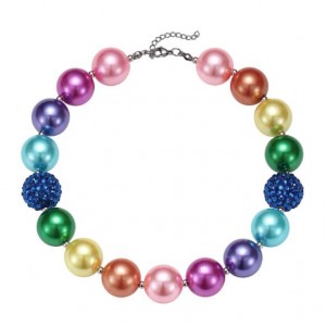 Rainbow Colors Beads Fashion Children Necklace