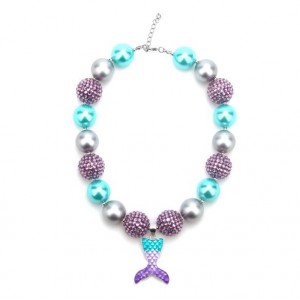 Mermaid Fashion Beads Toddler Necklace