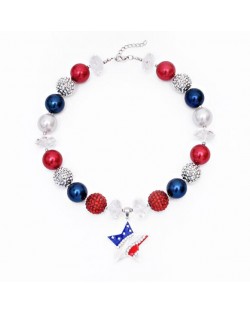 U.S.A. Fashion Star Pendant Toddler Necklace